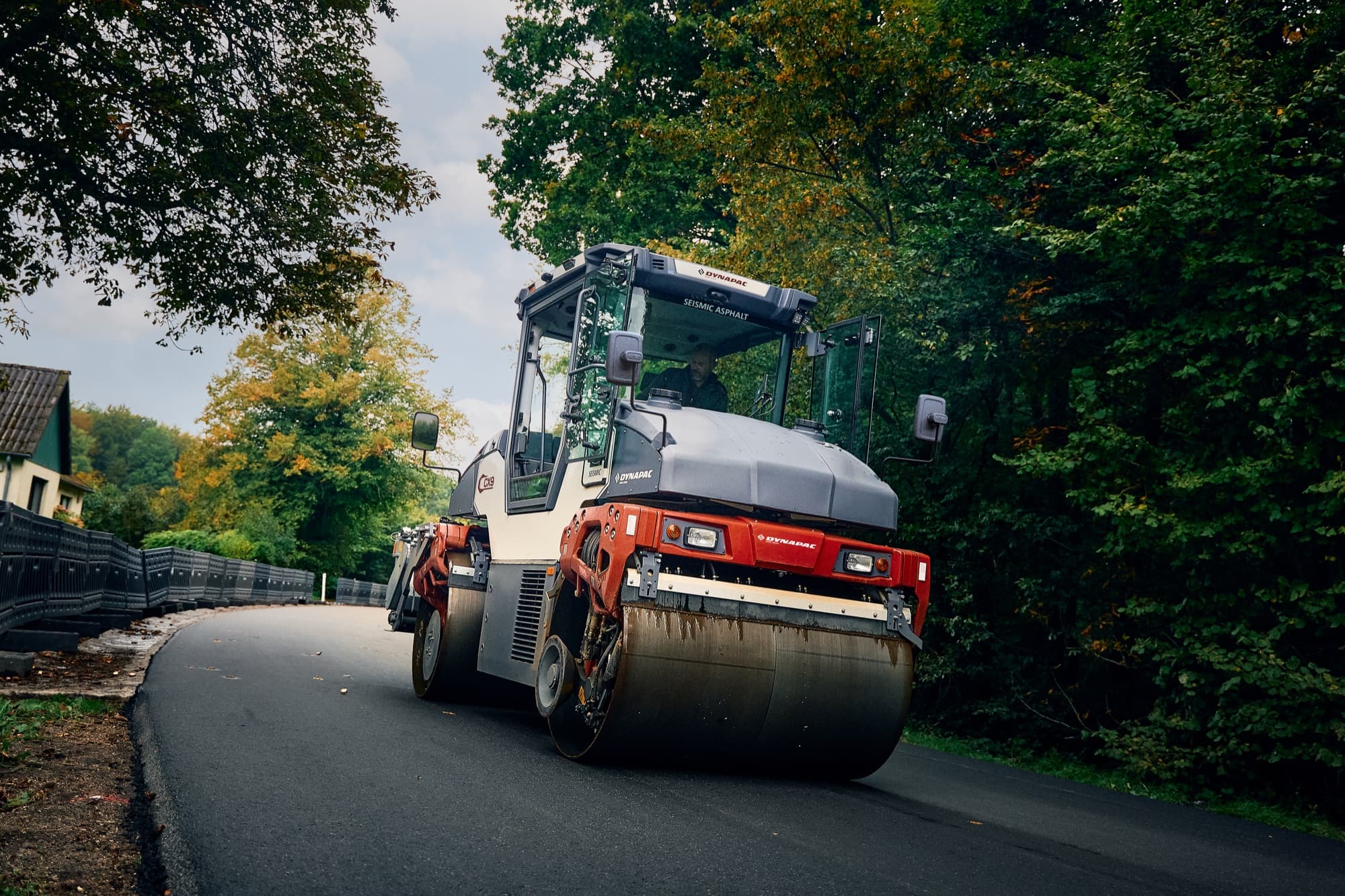 Dynapac CX9 Tandemwalze im Straßenbau